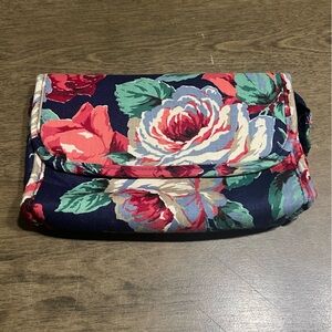 Floral Women's vintage makeup bag, small floral